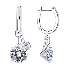 Серьги SOKOLOV - Серебро 925, Фианит (арт. 94024776)