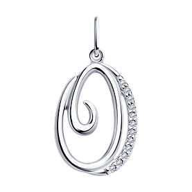 Подвеска Diamant - Серебро 925, Фианит (арт. 94-130-01378-1)