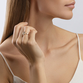 Кольцо SOKOLOV - Золото 585, Аметист (арт. 716077)