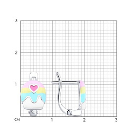 Серьги Diamant - Серебро 925, Эмаль (арт. 94-120-02193-1)