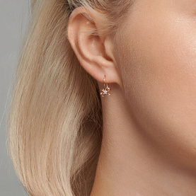 Серьги Diamant - Золото 585, Фианит (арт. 51-120-02132-1)