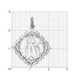 Подвеска SOKOLOV - Серебро 925, Фианит (арт. 94031246)
