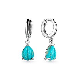 Серьги Дар - Серебро 925, Бирюза (арт. С-4022рк438)