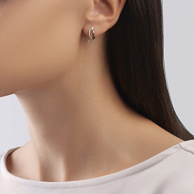 Серьги SOKOLOV - Золото 375, Фианит (арт. 029996-4)