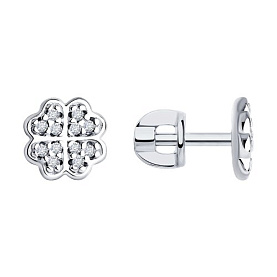 Серьги SOKOLOV - Серебро 925, Фианит (арт. 94022260)