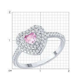 Кольцо SOKOLOV - Серебро 925, Фианит (арт. 94014495-91)