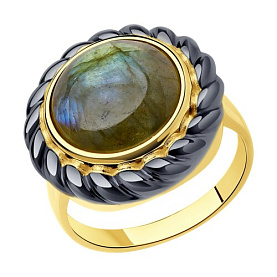 Кольцо SOKOLOV - Серебро 925, Лабрадорит (арт. 83010113)