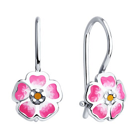 Серьги Diamant - Серебро 925, Эмаль (арт. 94-120-02167-1)