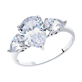 Кольцо SOKOLOV - Серебро 925, Фианит (арт. 94011767)