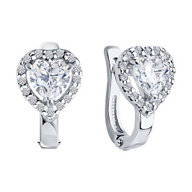 Серьги SOKOLOV - Серебро 925, Фианит (арт. 94026816)