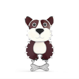 Брошь Кабаровских - Серебро 925, Эмаль (арт. 5-055-7901)