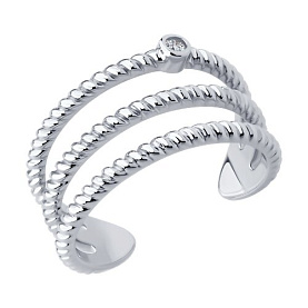 Кольцо SOKOLOV - Серебро 925, Фианит (арт. 94014410)