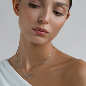 Колье Красцветмет - Серебро 925 (арт. НХ22-2039-3#0.35)