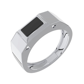 Кольцо POKROVSKY - Серебро 925, Оникс (арт. 0500129-00545)