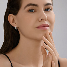 Серьги Diamant - Серебро 925, Фианит (арт. 94-120-02255-1)