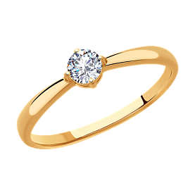 Кольцо SOKOLOV - Серебро 925, Фианит (арт. 93010801)