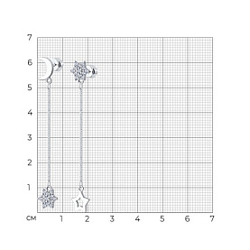 Серьги SOKOLOV - Серебро 925, Фианит (арт. 94025932)