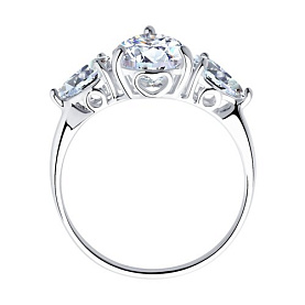 Кольцо SOKOLOV - Серебро 925, Фианит (арт. 94011767)