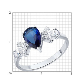 Кольцо SOKOLOV - Серебро 925, Фианит (арт. 94014892-91)