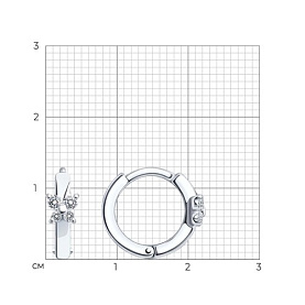 Серьги SOKOLOV - Серебро 925, Фианит (арт. 94025781)