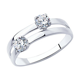 Кольцо SOKOLOV - Серебро 925, Фианит (арт. 94013086)