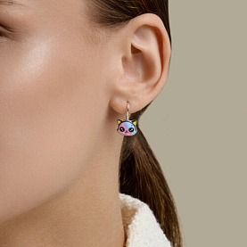 Серьги Diamant - Серебро 925, Эмаль (арт. 94-120-00135-1)