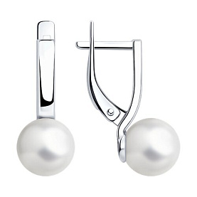 Серьги SOKOLOV - Серебро 925, Жемчуг имитация (арт. 94025813)