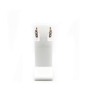 Серьги Александра - Золото 585, Бриллиант, Синтетический александрит (арт. 8020560)