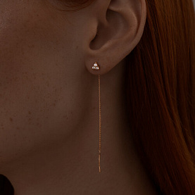 Серьги SOKOLOV - Серебро 925, Фианит (арт. 93021133)