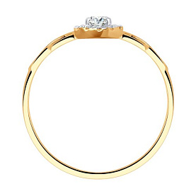 Кольцо SOKOLOV - Золото 375, Фианит (арт. 019125-4)