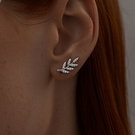 Серьги SOKOLOV - Серебро 925, Фианит (арт. 94025806)