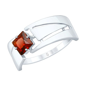 Кольцо SOKOLOV - Серебро 925, Гранат (арт. 92011828)
