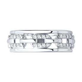 Кольцо SOKOLOV - Серебро 925, Фианит (арт. 94014253)