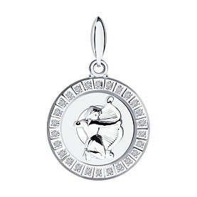 Подвеска SOKOLOV - Серебро 925, Фианит (арт. 94031391)