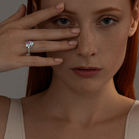 Кольцо SOKOLOV - Серебро 925, Аметист, Топаз (арт. 92011825)