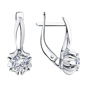 Серьги Diamant - Серебро 925, Фианит (арт. 94-120-00420-1)