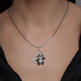 Подвеска SOKOLOV - Серебро 925, Фианит, Эмаль (арт. 94033269)