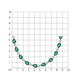 Колье SOKOLOV - Серебро 925, Фианит (арт. 94070688)