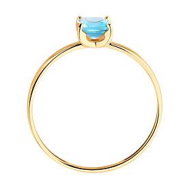 Кольцо SOKOLOV - Золото 585, Топаз (арт. 717194)