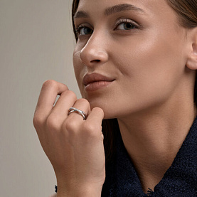 Кольцо SOKOLOV - Серебро 925, Фианит (арт. 94014637)