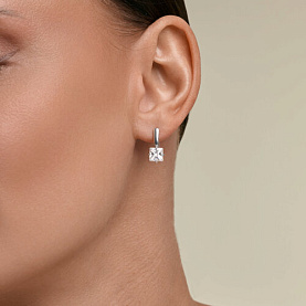 Серьги SOKOLOV - Серебро 925, Фианит (арт. 94027586)