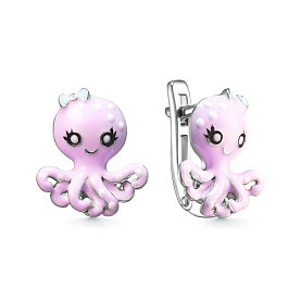 Серьги Мириада - Серебро 925, Эмаль (арт. 901022717)