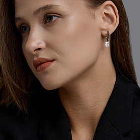 Серьги Diamant - Серебро 925, Фианит (арт. 94-121-00212-1)