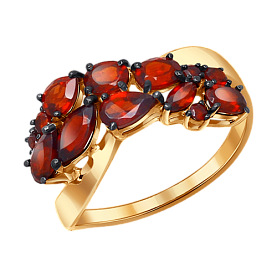Кольцо SOKOLOV - Золото 375, Гранат (арт. 37714051)