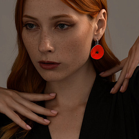 Серьги SOKOLOV - Серебро 925, Жемчуг культивированный, Эмаль (арт. 94024393)