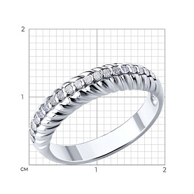 Кольцо Diamant - Серебро 925, Фианит (арт. 94-110-02161-1)