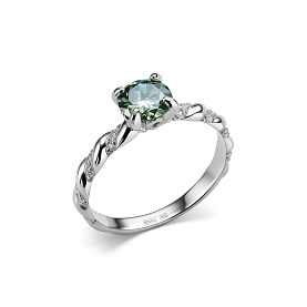 Кольцо Дар - Серебро 925, Синтетический морганит, Фианит (арт. К-5139рс1613900)