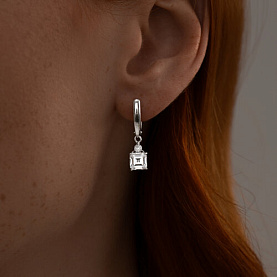 Серьги SOKOLOV - Серебро 925, Фианит (арт. 94025753)