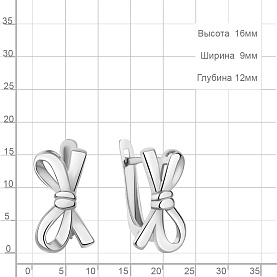 Серьги Аквамарин - Серебро 925 (арт. 35261.5)