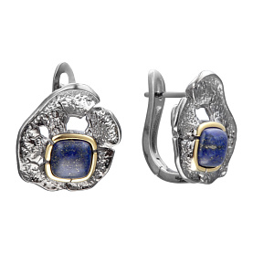 Серьги Мастер Клио - Серебро 925, Лазурит (арт. 36С151167)